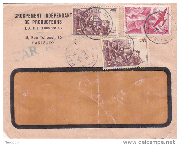 France 1947 Airmail Cover - Autres & Non Classés