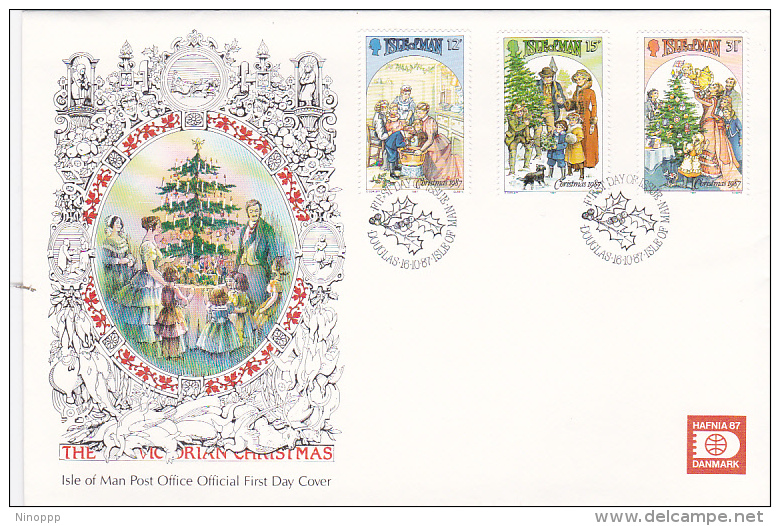 Great Britain Isle Of Man 1987 Christmas FDC - Non Classés