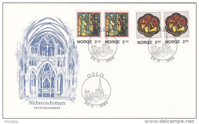 Norway 1986 Christmas FDC - FDC