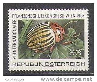 Austria 1967 Republik Österreich 6th Congress For Plant Protection Potato Beetle Insects Stamp MNH Mi 1243 Austria 796 - Other & Unclassified