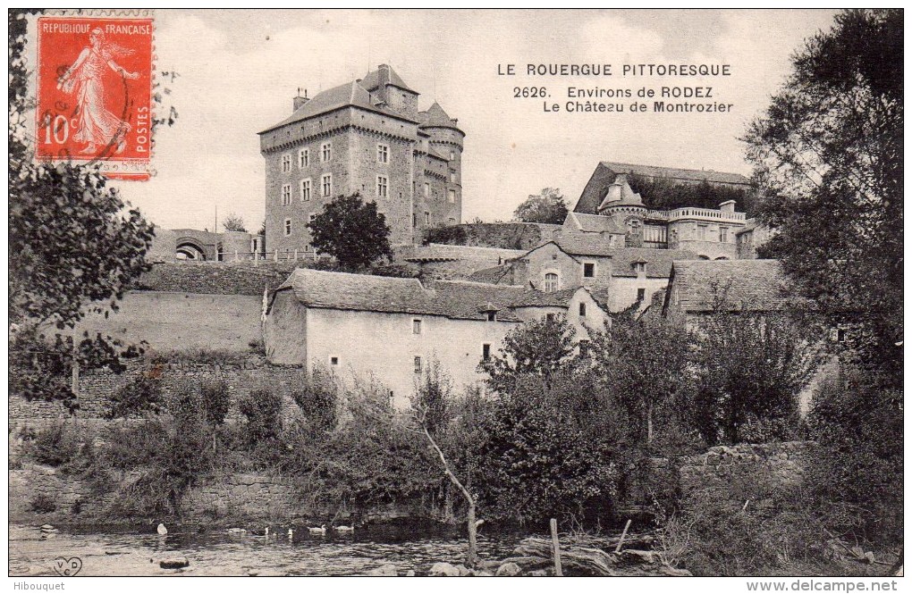 CPA,Le Rouergue Pittoresque, Environs De Rodez, Le Château De Montrozier - Rodez