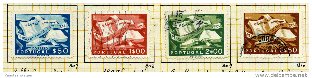 Portugal 1954 Y&T 807/10  ° - Usati