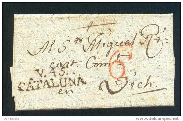 1832.- VILLAFRANCA DEL PENEDES A VICH - ...-1850 Prephilately