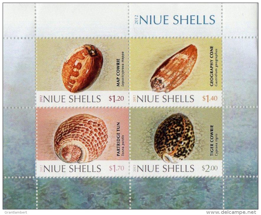 Niue 2012 Shells MS MNH - Niue