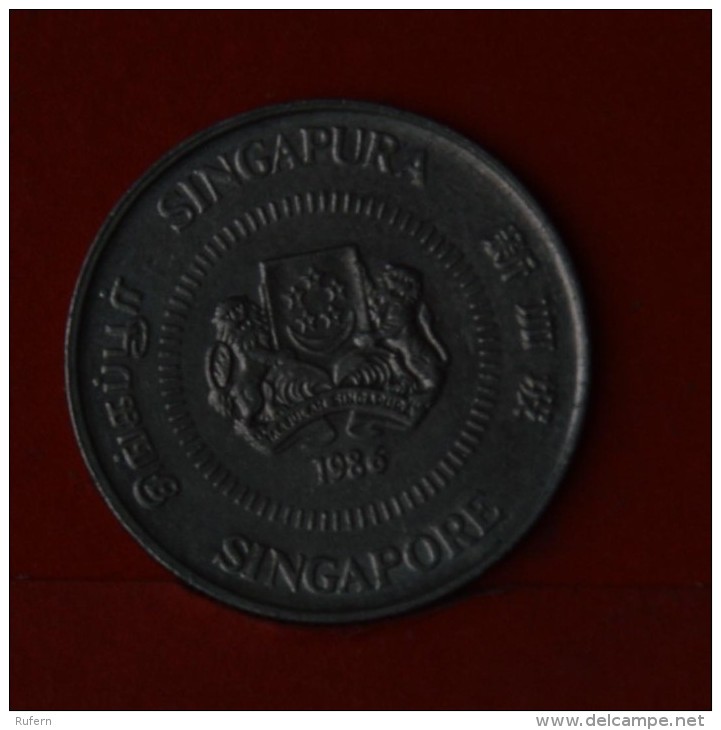 SINGAPORE  10  CENTS  1986   KM# 51  -    (Nº04952) - Singapur