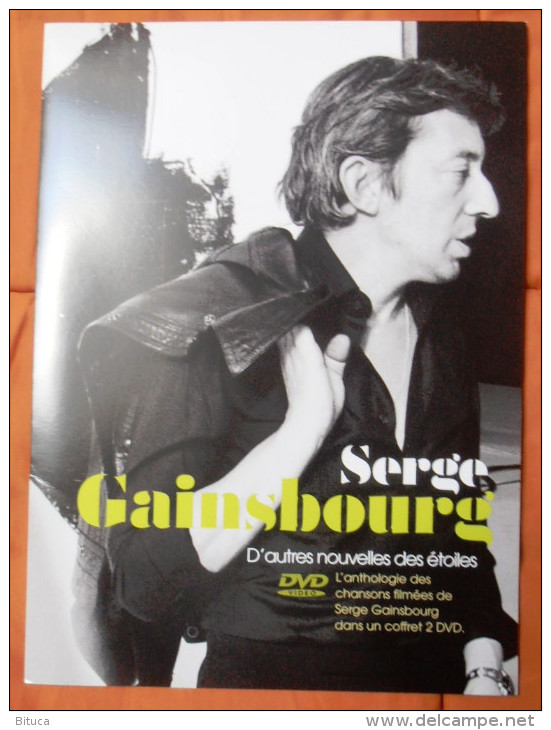 SERGE GAINSBOURG PLAN MEDIA/BON DE PRECO TRES BELLE PLAQUETTE CARTONNEE 3 VOLETS RARE Port Offert - Objets Dérivés