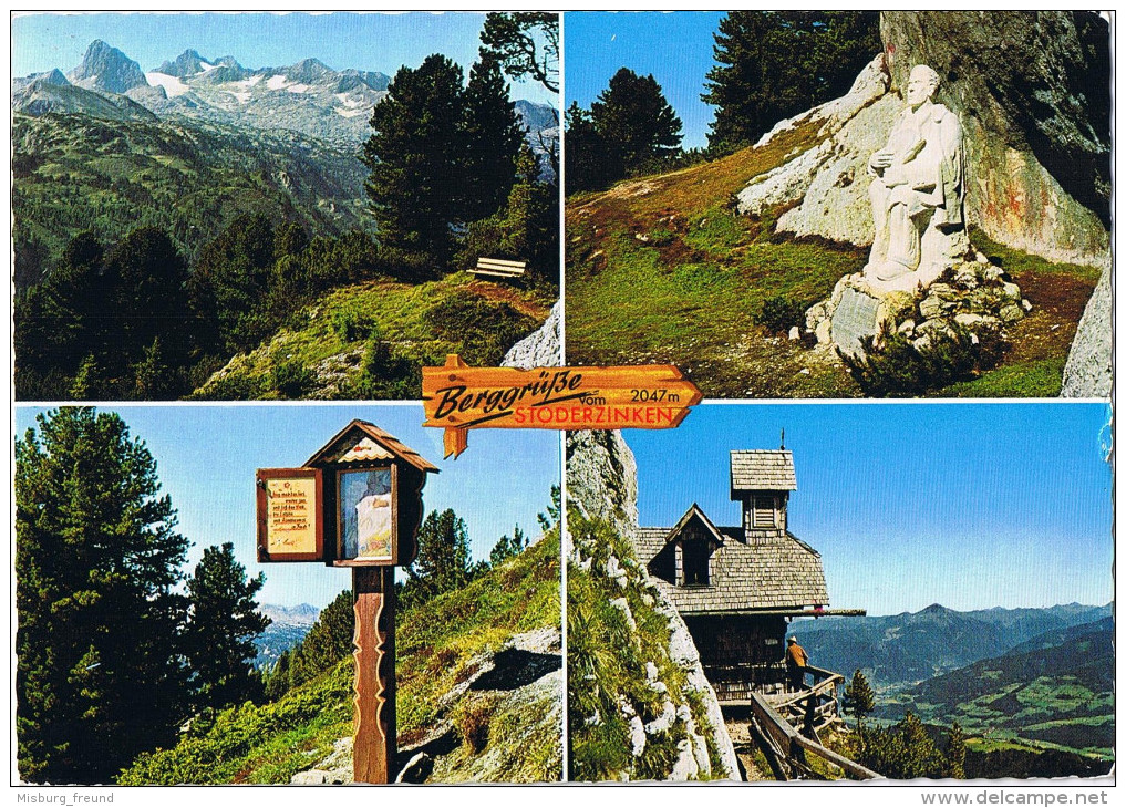 (A121) Ak Stoderzinken Österreich Bahnpost "BISCHOFSHOFEN-BRUCK A.d.MUR" 1991 - Lettres & Documents