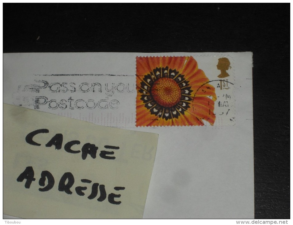 LETTRE GRANDE BRETAGNE GREAT BRITAIN AVEC YT 1931 - FLORE FLEUR GAZANIA - - Brieven En Documenten