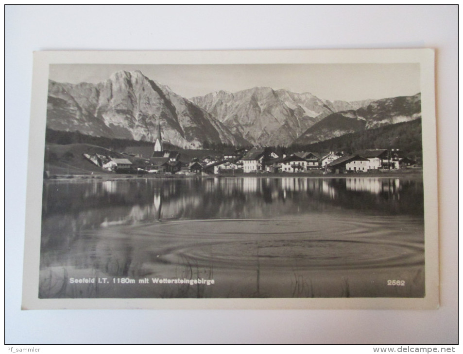 AK / Fotokarte 1928 Seefeld In Tirol 1180m Mit Wettersteingebirge Tirolerkunstverlag Innsbruck Sillgasse 21 Guter Zustan - Seefeld