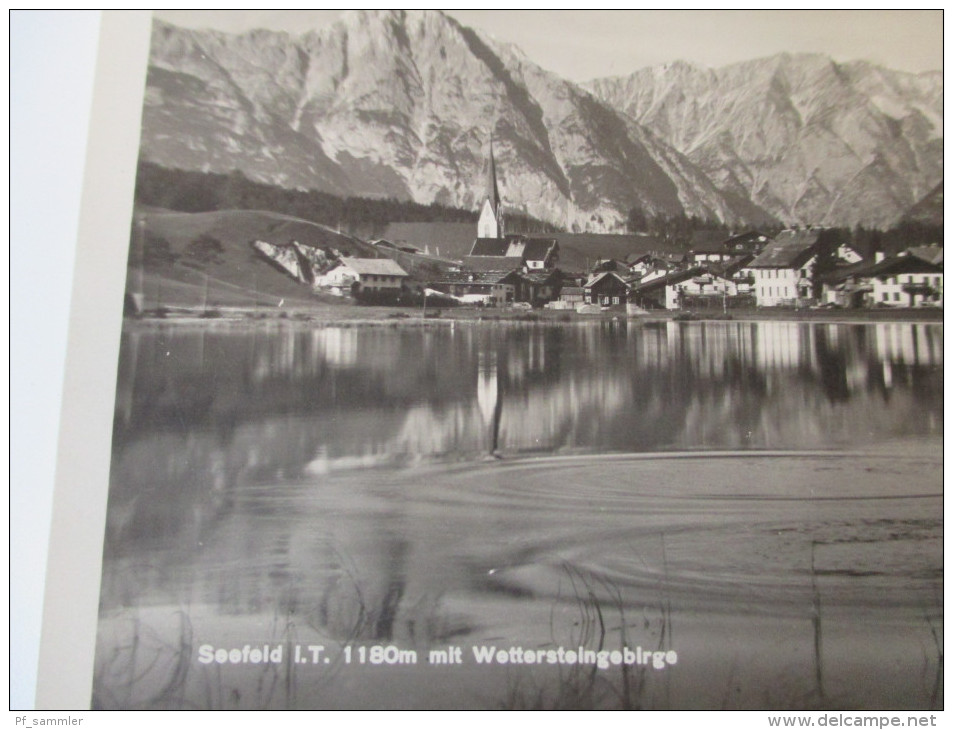 AK / Fotokarte 1928 Seefeld In Tirol 1180m Mit Wettersteingebirge Tirolerkunstverlag Innsbruck Sillgasse 21 Guter Zustan - Seefeld