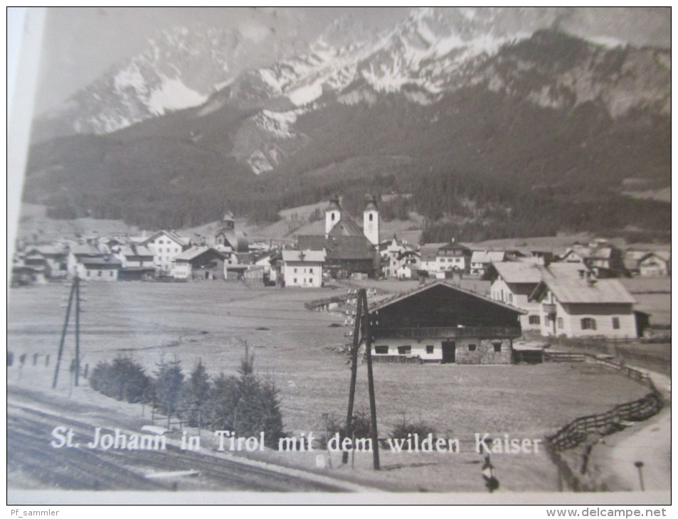 AK / Fotokarte 1925 St. Johann In Tirol Mit Dem Wilden Kaiser Echt Gelaufen / Guter Zustand!Monopol Kunst Verlag München - St. Johann In Tirol