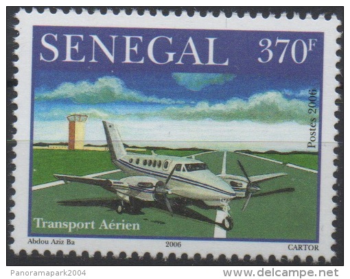 Sénégal 2006 - 370 F Avion Airplane Flugzeug Jet Hélice Propeller Air Transport Transport Aérien Neuf ** MNH RARE Scarce - Aerei