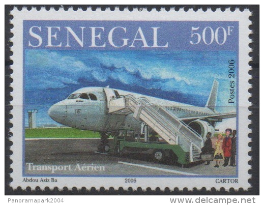Sénégal 2006 - 500 F Avion Airplane Flugzeug Boeing Airbus Jet Air Transport Transport Aérien Neuf ** MNH RARE Scarce - Aviones