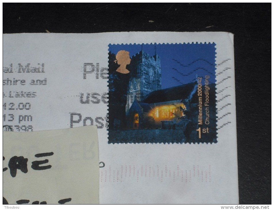 LETTRE GRANDE BRETAGNE GREAT BRITAIN AVEC YT 2208 - NOEL EGLISE - - Storia Postale