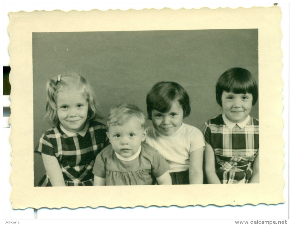 Originele Foto Kinderen Schoolfoto 1963 - Size 7 Cm X 9 Cm - Personnes Anonymes