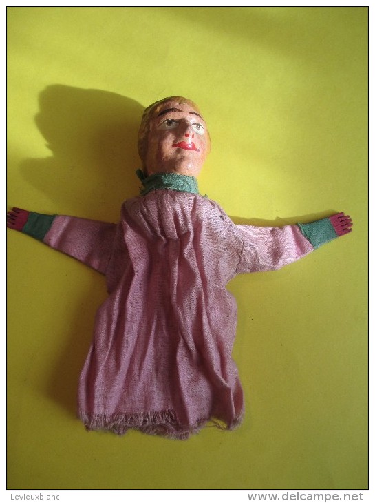 Marionnette/  Femme  / En Papier Mâché /19éme Siécle       JE73 - Jouets Anciens