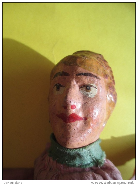 Marionnette/  Femme  / En Papier Mâché /19éme Siécle       JE73 - Jouets Anciens