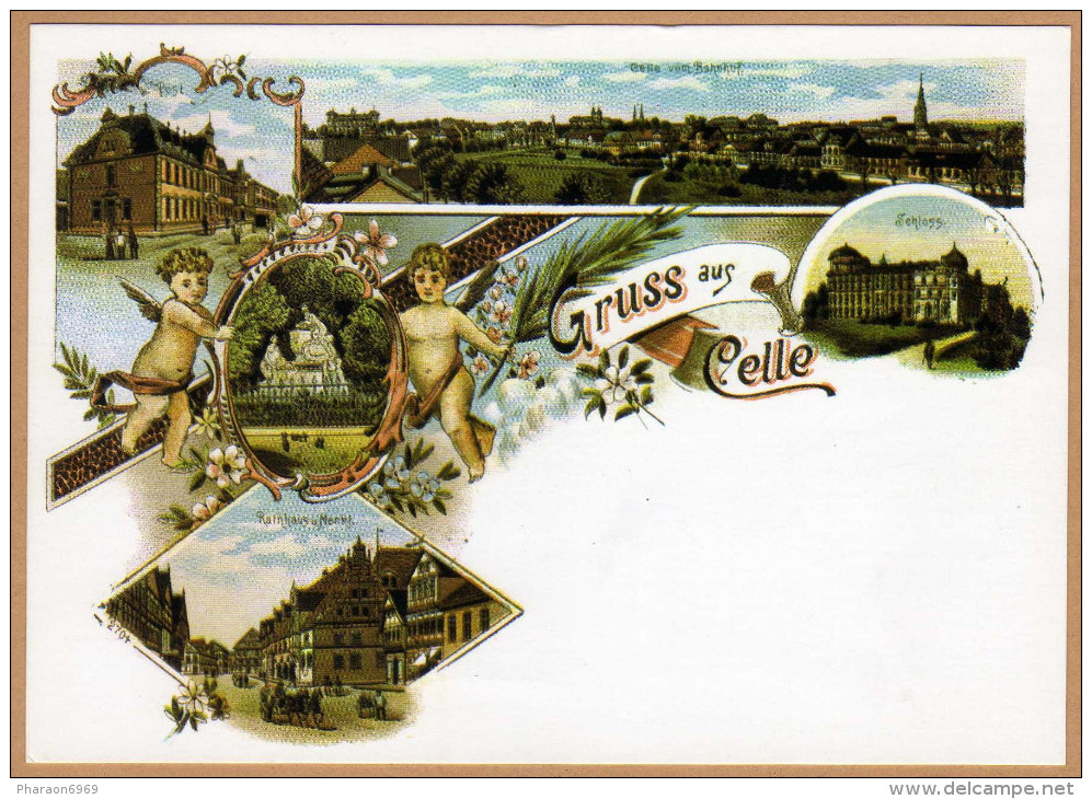 Carte Copie Copy Gruss Aus Celle - Celle