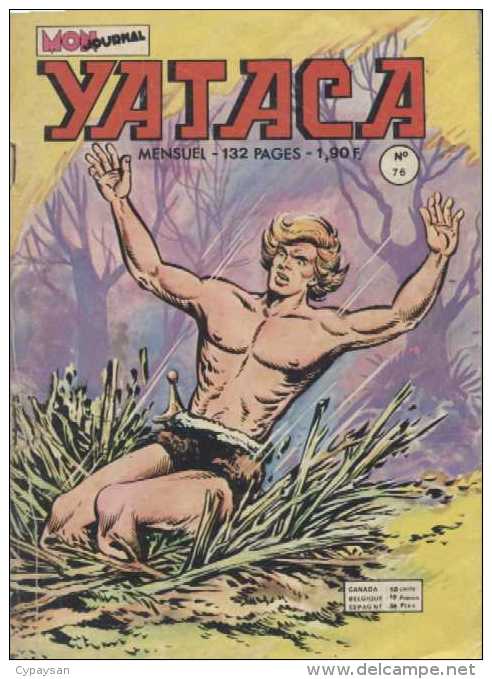 YATACA N° 76 BE MON JOURNAL 1974 - Mon Journal