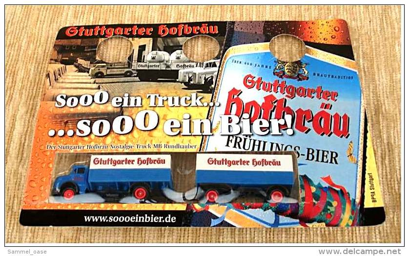 Werbetruck - Stuttgarter Hofbräu Mercedes-Benz  LA 1113 , NEU + OVP - Camions