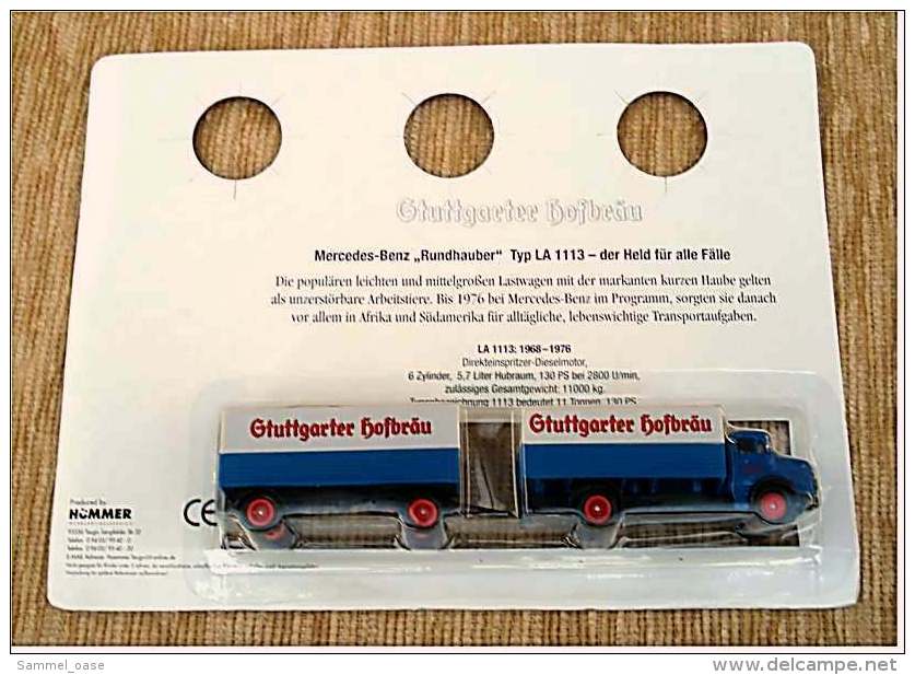 Werbetruck - Stuttgarter Hofbräu Mercedes-Benz  LA 1113 , NEU + OVP - Camions