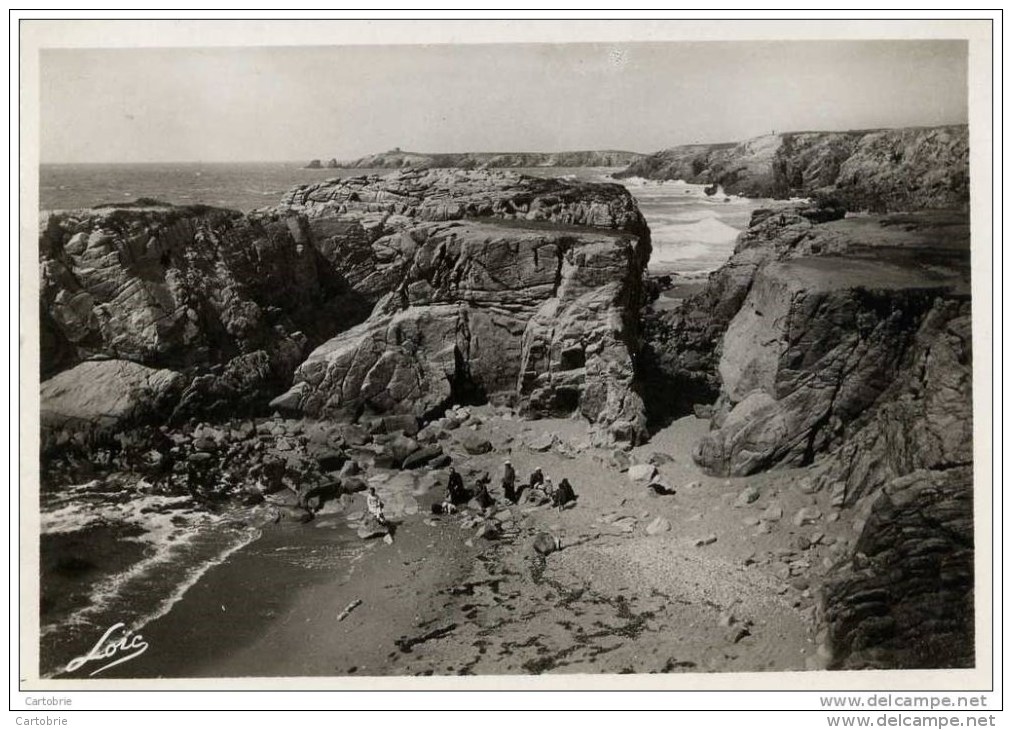 56-QUIBERON-Rochers De Port-Bara-et Côte De Port-Blanc,,,,,,,, CPSM - Quiberon