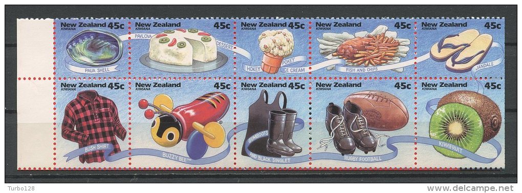 Nlle Zélande 1994 Carnet N° C1287 ** Neufs = MNH  Superbes Cote 10 &euro; Jouets Coquillages Ballon Fruits Games Shells - Booklets