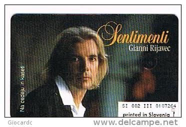 SLOVENIA (SLOVENIJA)  - IMPULZ -  1998 SENTIMENTI: GIANNI RIJAVEC   100 IMP. (TIRAGE 7000) - USATA (USED)° -  RIF. 3078 - Kino