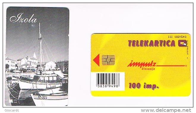 SLOVENIA (SLOVENIJA)  - IMPULZ -  1999 IZOLA  100 IMP. (TIRAGE 6000) - USATA (USED)°  -  RIF. 3079 - Slovenia