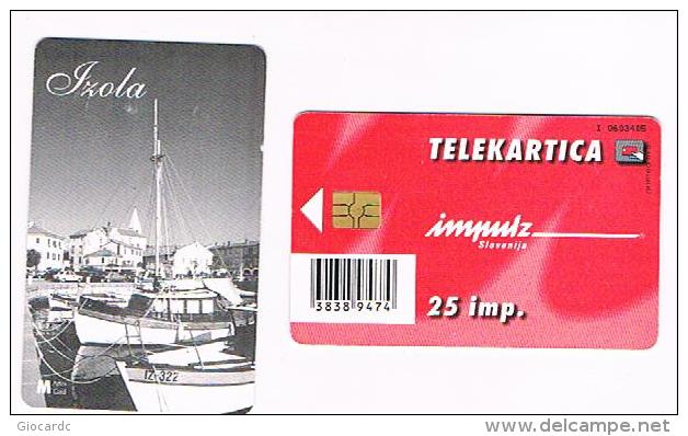 SLOVENIA (SLOVENIJA)  - IMPULZ -  1999 IZOLA    25 IMP. (TIRAGE 8000) - USATA (USED)°  -  RIF. 3080 - Eslovenia