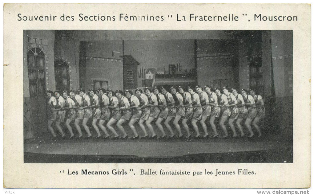 Moeskroen - Mouscron  :  Souvenir Des Sections Féminines - Ballet  ( Format  18.5 X 11 Cm )  Pas De CPA - Mouscron - Möskrön