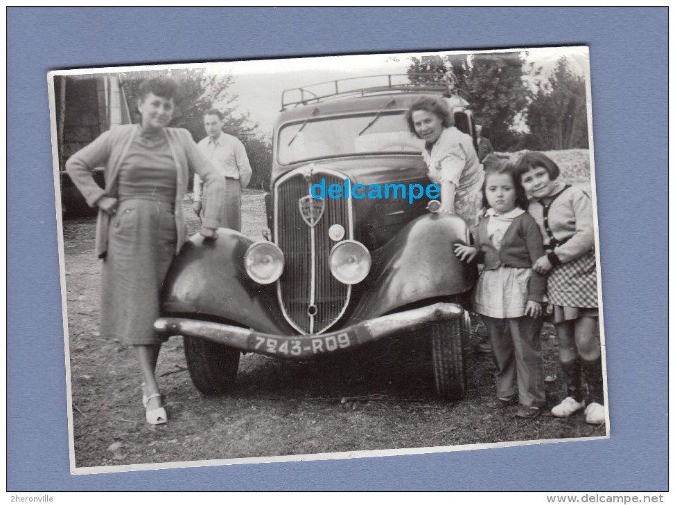 Photo Ancienne - Belle Automobile Ancienne PEUGEOT 301 - Voir Calandre - 1952 - Automobiles