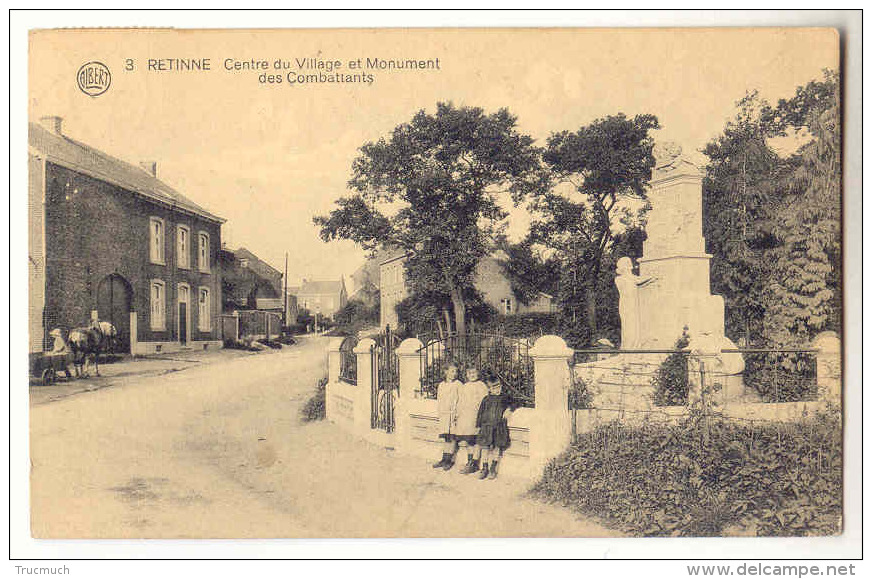 E2154 - Retinne - Centre Du Village Et Monument Des Combattants - Fléron