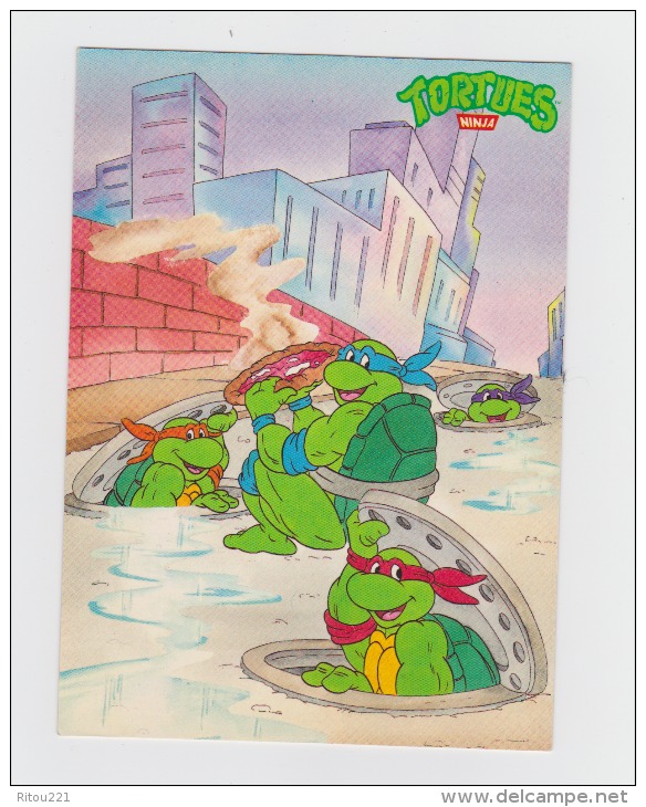 Les Tortues Ninja - Pizza Plaque D´égout - 1991 Mirage Studios - Tortue Turtle - Tortugas