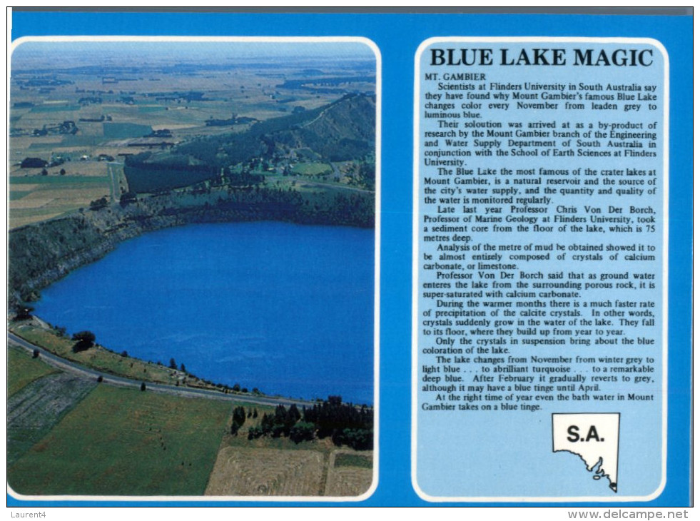 (899) Australia - SA - Mt Gambier Blue Lake Magic - Mt.Gambier