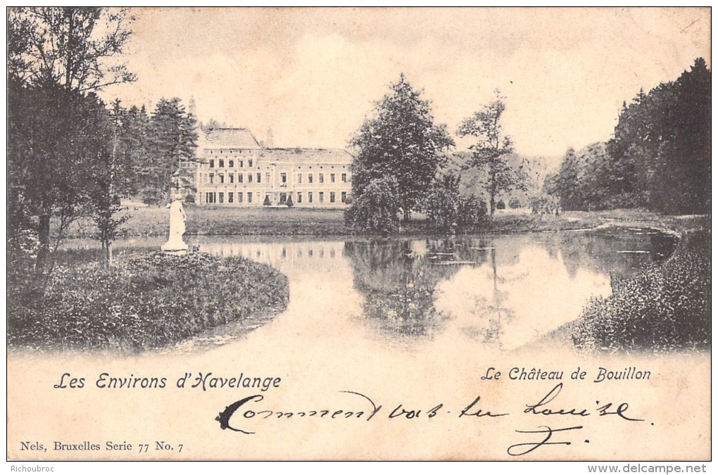 LE CHATEAU DE BOUILLON LES ENVIRONS D HAVELANGE - Bouillon