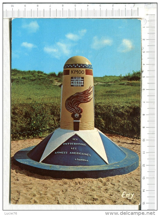 SAINTE MARIE DU MONT  -  UTAH BEACH  -  La BORNE  KM   00  De La  VOIE De La  LIBERTE  Empruntée Par Les Troupes Alliées - Guerre 1939-45