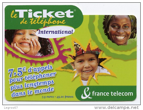 LOT DE PLUS DE 34 TICKETS TELEPHONE - FT Tickets