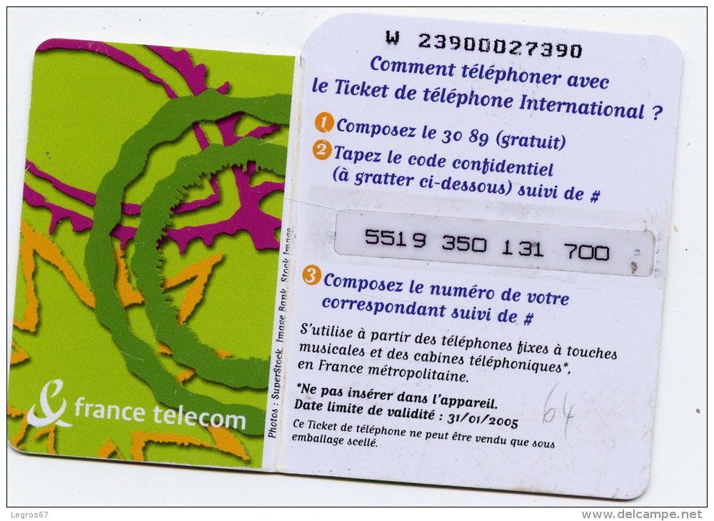 LOT DE PLUS DE 34 TICKETS TELEPHONE - FT