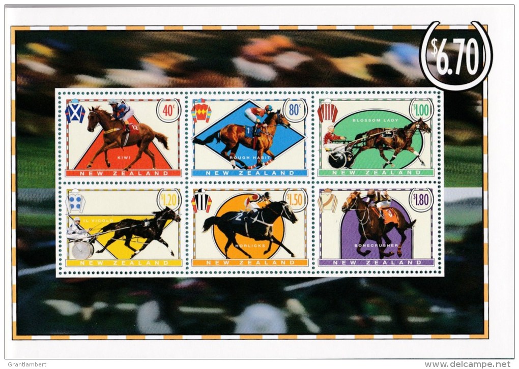 New Zealand 1996 Racehorses Prestige Mint Booklet - Booklets