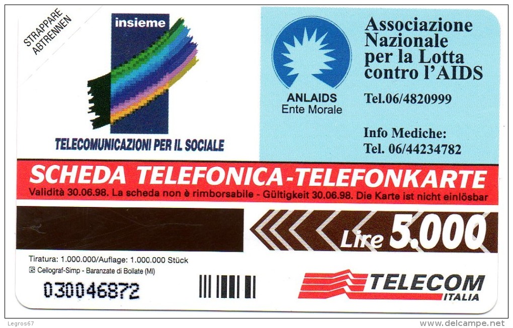 LOT DE 11 CARTES TELECOM ITALIA - Publiques Publicitaires