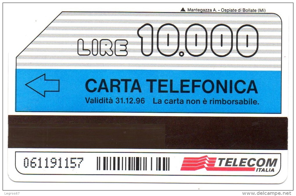 LOT DE 11 CARTES TELECOM ITALIA