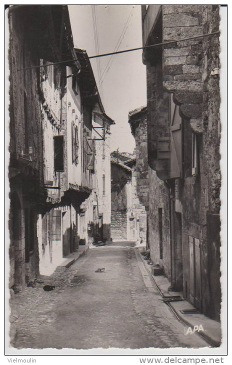 CASTELNAU DE MONTMIRAIL 81 LA RUE CAHUZAC   BELLE CARTE RARE!!! - Castelnau De Montmirail