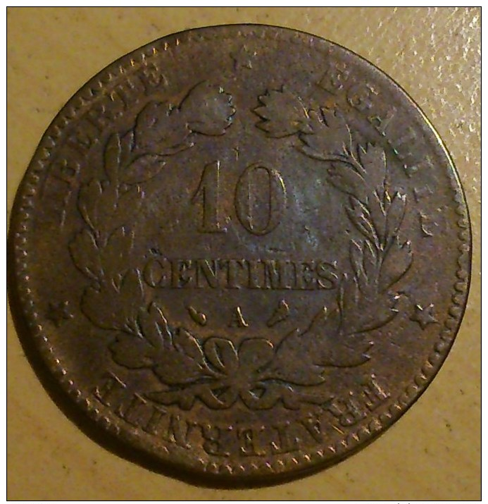 10 Centimes Cérés 1896 A - Autres & Non Classés