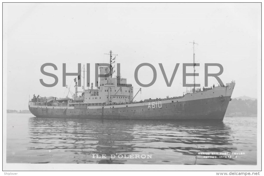 Transport ILE D'OLERON (Marine Nationale) - Carte Photo éd. Marius Bar - Photo/bateau/schiff - Guerra