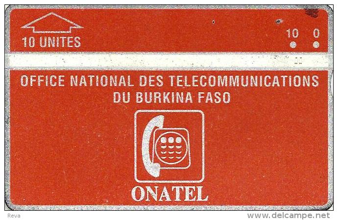 BURKINA FASO 10 U RED LOGO 1ST ISSUE L & G CODE: BKF-1 CP:105H  CV$45US  READ  DESCRIPTION   ! - Burkina Faso