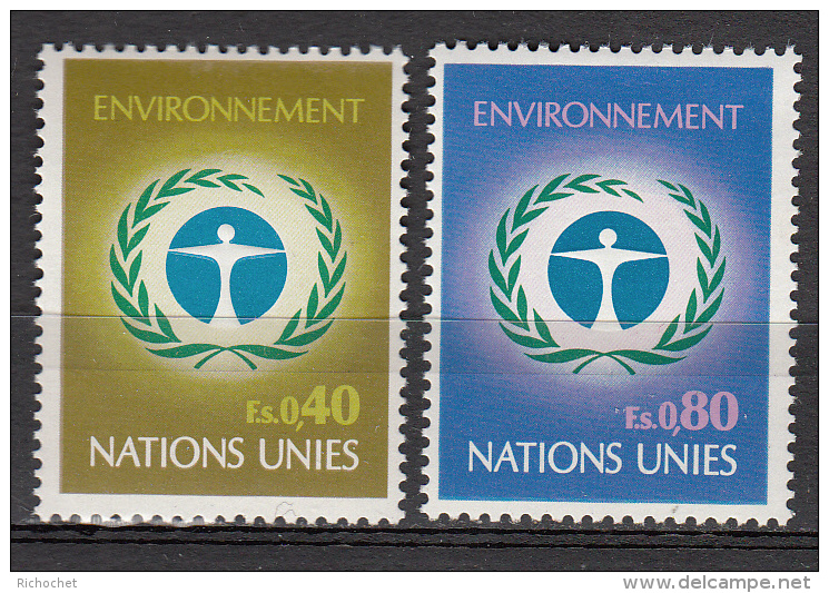 Nations-Unies Genève N° 25 à 26 * - Nuevos