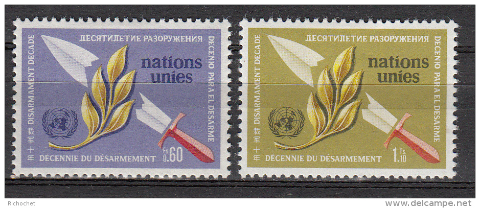 Nations-Unies Genève N° 30 à 31 * - Nuevos