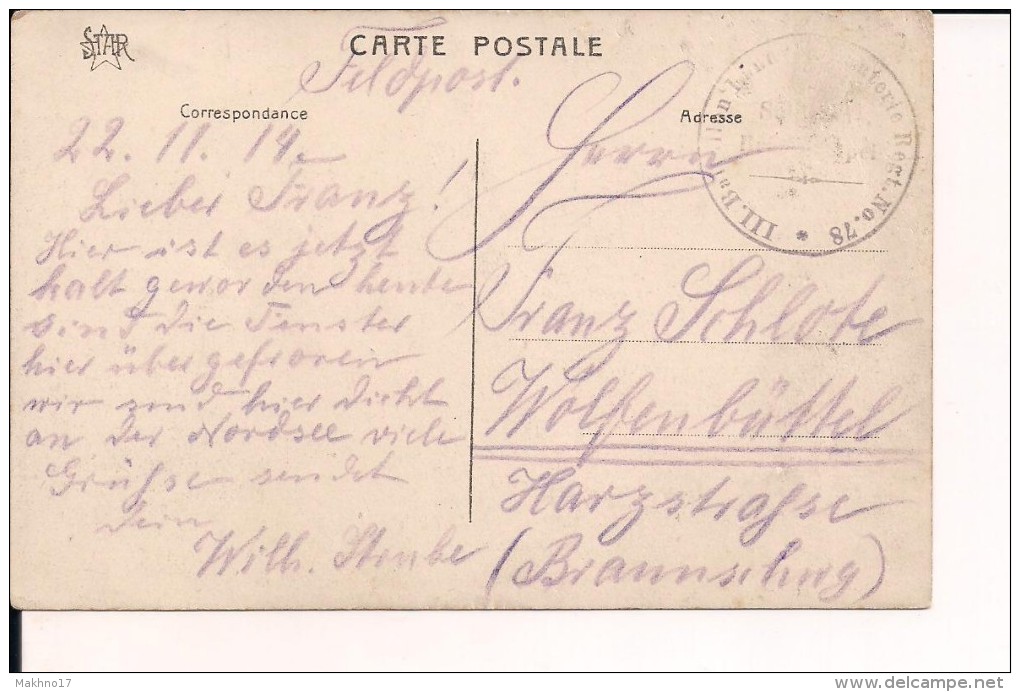 Middelkerke Flandres Flandern La Rentrée Des Fourages Carte D´un Soldat Allemand Ww1 14/18 1914/1918 1.wk Poilus - Middelkerke