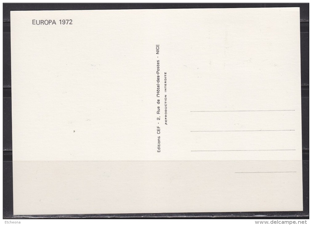 = Europa Paris 22 04 1972 Carte Postale 1er Jour N°1715 - 1972